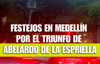 Así celebró Medellín el triunfo de Abelardo de la Espriella