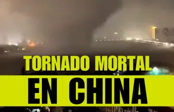 Impactantes imágenes de mortal tornado en China