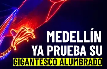 Medellín ensaya su alumbrado navideño y en Envigado ya se puede disfrutar