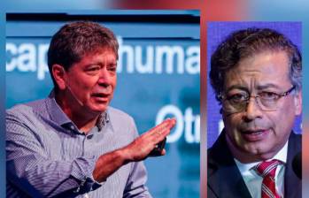 El presidente Gustavo Petro (der.) y el presidente de la Andi, Bruce Mac Master (izq.), protagonizaron un nuevo cruce de declaraciones por el cierre de Propal, a pocos días del fin del actual Gobierno. FOTO archivo