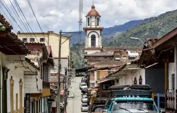 El municipio de Támesis, en el Suroeste antioqueño, fue uno de los más afectados por el temblor. FOTO: Jaime Pérez Munévar