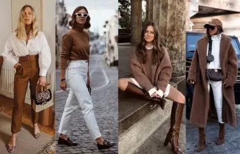 Tonos como el marrón chocolate, el verde oliva y el rosa empolvado dominarán las celebraciones de fin de año, según las tendencias. FOTO Pinterest