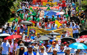 Dos marchas se llevarán a cabo en Medellín este 1 de mayo. FOTO: EL COLOMBIANO