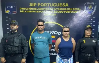 María Fernanda Delgado Hernández y Edinson José Torres Sarmiento, dos de los capturados en Venezuela por el crimen de Yulixa Toloza. Fotos: cortesía
