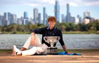 Sinner ya suma tres Grand Slam: dos abiertos de Australia y un Abierto de Estados Unidos. FOTO: Tomada de X @AustralianOpen