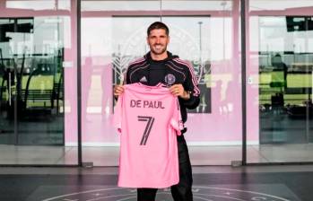 Rodrigo De Paul otro campeón mundial que llega al Inter Miami a reforzar la corte de Lionel Messi. FOTO TOMADA X @InterMiamiCF