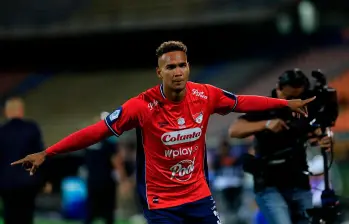 El volante antioqueño Diego Moreno ingresó desde el banco de suplentes y anotó el gol con el que Medellín se impuso en la segunda fecha del Clausura. Foto: Camilo Suárez