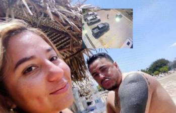 Alias Castor y su expareja, la abogada María Alejandra Vera. La mujer fue asesinada en un parqueadero de Puerto Colombia, cerca a Barranquilla. Fotos: redes