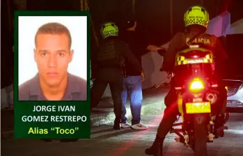  Jorge Iván Gómez Restrepo, alias el Toco, figuraba en el afiche de los más buscados de Medellín desde 2018. FOTOS: Cortesía