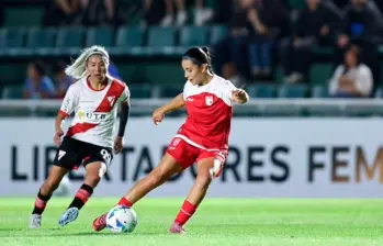 Independiente Santa Fe goleó en su debut en la Copa Libertadores Femenina que s disputa en Buenos Aires, Argentina. FOTO TOMADA X @LibertadoresFEM