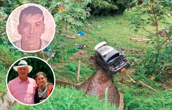 Rodrigo Giraldo y Marta Dolly Tamayo (abajo) fallecieron el pasado domingo, luego de que Óscar Iván Mendoza González (arriba) los arrollara con su carro mientras manejaba en el grado máximo de embriaguez. FOTOS: CORTESÍA