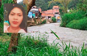 A Yuzbely Trujillo Chaparro (detalle), de 33 años, la encontraron con múltiples heridas de arma blanca en el río Medellín. en jurisdicción de Caldas. FOTOS: SUSANA COGUA PÉREZ Y CORTESÍA