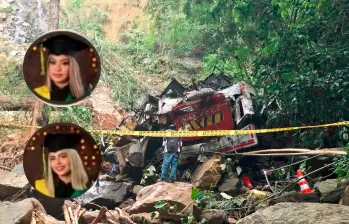 Mariana Galvis Arias (arriba) y Mariana Upegui Escobar (abajo), ambas de 16 años, fueron dos de las víctimas de este accidente en Remedios, Antioquia, cuando regresaban de una excusión de grados en Tolú. Soñaba con ser periodista. FOTOS: MANUEL SALDARRIAGA Y CORTESÍA