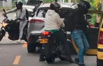 Este hurto, registrado el pasado sábado en El Tesoro, dio pie a que la Alcaldía de Medellín ofreciera recompensa por todos los casos de hurto. FOTO: CORTESÍA