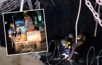En videos quedaron registrados como trabajadores informales de las minas abandonan a las personas lesionadas en uno de los socavones de la Zijin Continental Gold. FOTOS: Cortesía
