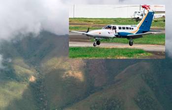 Por las montañas del Suroeste antioqueño las autoridades buscan la aeronave desparecida desde la tarde del pasado miércoles con 10 personas. FOTOS: CORTESÍA