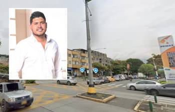 A Esteban Ramírez Parra (detalle), de 38 años, lo balearon cuando transitaba por este sector de Belén Rosales en compañía de su hermana. Dos hombres motorizados escaparon tras el ataque. FOTOS: GOOGLE MAPS Y CORTESÍA