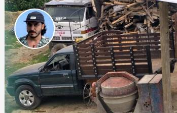 Esta es la camioneta en la que secuestraron al ingeniero Andrés Camilo Peláez Yepes. Fue incautada por las autoridades en un predio que pertenece al Hospital Mental de Antioquia (HOMO), pero que está invadido. FOTO: CORTESÍA