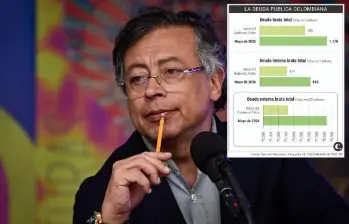 La deuda pública de Colombia toca máximos históricos, además, 1 de cada 3 pesos de recaudado en 2027 se irá solo a pagar intereses de la deuda. Esto hereda el próximo gobierno. FOTO: Colprensa.