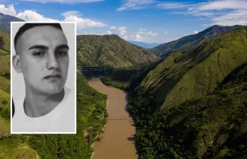 En las obras del puente del corregimiento La Angelina, de Buriticá, ocurrió la caída y posterior muerte de Santiago Briceño, de 22 años. FOTOS: EL COLOMBIANO Y CORTESÍA 