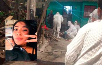 Una mujer, identificada como Eleisy Jorleny Rojas Ortiz (detalle), de 20 años, falleció en el accidente registrado en el barrio Santa Cruz, hecho que dejó dos personas lesionadas. FOTO: CORTESÍA