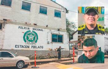 Al mayor Yismar Andrei Rodríguez Martínez (arriba) y al subintendente Juan Esteban Osorio (abajo) los procesaron por presuntos casos de concusión registrados dentro de la estación de Policía de El Poblado. Ambos se encuentran detenidos. FOTOS: EL COLOMBIANO Y CORTESÍA