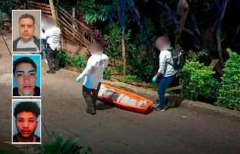 Luego del asesinato de Brayan Holguín Osorno (arriba), alias El Gordo, el pasado 21 de enero en Copacabana, se presentaron los homicidios de Emanuel Franco Cano (medio), de 18 años, y de Alirio Alfonso Martínez Echavarría (abajo), de 30 años, en el nororiente de Medellín. La escena corresponde al crimen de Martínez Echavarría en el barrio Berlín, comuna 4 (Aranjuez). FOTOS: CORTESÍA