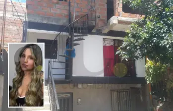 María Fernanda López Castellanos (detalle), de 20 años, fue asesinada dentro de esta casa del barrio El Limonar, en el corregimiento San Antonio de Prado, de Medellín, en medio de un altercado con su compañero sentimental, quien fue capturado. FOTOS: GUILLERMO LEÓN OSPINA MUÑOZ Y CORTESÍA