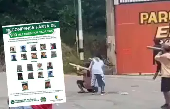 En los últimos días se han presentado ataques con tatucos a las autoridades en medio del paro minero en el Bajo Cauca. Ante esto y otros hechos de orden público, desde la Gobernación de Antioquia ofrecieron recompensa por los responsables. FOTOS: Cortesía