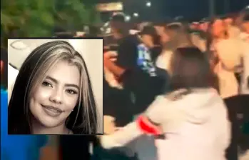 Decenas de personas acudieron al sitio del accidente en la vía Las Palmas, que dejó una persona muerta, identificada como Salomé Vargas Arango (detalles), de 18 años, y una gravemente lesionada. FOTO: CORTESÍA