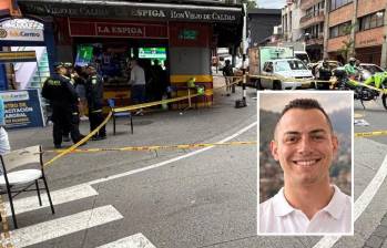 El presidente de la Junta de Acción Comunal del barrio Artex (Itagüí), Juan Esteban Urán Castro, de 27 años, fue uno de los muertos en medio del intento de hurto en La Playa con Girardot. FOTOS: JAIDER ESCOBAR BUITRAGO Y CORTESÍA