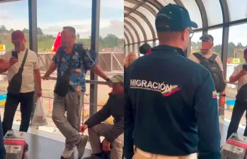 Tres de estos europeos provenían de naciones surgidas de la antigua Unión Soviética y todos venían de República Dominicana. El cuarto había llegado desde Panamá y era un búlgaro. FOTOS: CORTESÍA MIGRACIÓN COLOMBIA