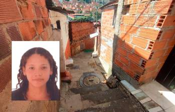 Marisel Pérez Márquez, de 25 años, murió en este callejón del barrio Caicedo, en el oriente de Medellín. Los vecinos del sector no la conocían. FOTOS: ANDRÉS GARCÍA HERNÁNDEZ Y CORTESÍA