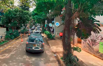 En este sector de Provenza ocurrió la muerte de este extranjero en el barrio El Poblado, de Medellín. Allí funciona un hospedaje. FOTO: GOOGLE MAPS