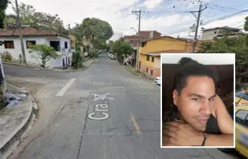 En este cruce de la carrera 47 con la calle 76, en el barrio Campo Valdés, de Medellín, ocurrió la muerte del venezoolano Héctor José Cabezas Zambrano (detalle), de 49 años. FOTOS: GOOGLE MAPS Y CORTESÍA