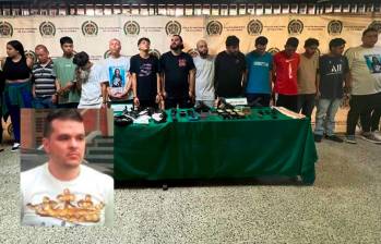 Las 17 capturas contra presuntos miembros de la banda La Terraza buscan golpear a alias Keiler (detalle), a quien investigan por el asesinato de alias Pichi Gordo. FOTOS: CORTESÍA