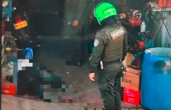 Dentro de este taller en la zona urbana de Andes ocurrió el asesinato de dos hermanos, mientras que otras dos personas fueron baleadas en San Andrés de Cuerquia. FOTO: Cortesía