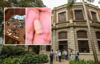 Estos fueron algunos de los elementos encontrados por los docentes de la Universidad de Antioquia en la prueba del pasado 10 de abril. FOTOS: CAMILO SUÁREZ Y CORTESÍA