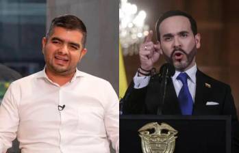 Julián Bedoya, en medio de un encuentro para definir los lineamientos para las elecciones regionales de 2027, dijo a sus aliados que apoyaran al presidente Abelardo de la Espriella. FOTOS: EL COLOMBIANO