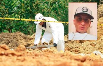 En una zona boscosa de Altavista, las autoridades encontraron los restos óseos de una persona. Según sus familiares serían los de Milton César Pérez Villa, alias Milton o El Pecoso, el señalado responsable del toque de queda en Belén Rincón en enero. FOTOS: ARCHIVO Y CORTESÍA