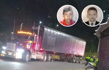 Erik Santiago Amaya Jara, de 15 años, y Yeri Santiago Bahamón Bastidas, de 17, fallecieron en el accidente registrado en la variante a Caldas, en jurisdicción de La Estrella. Ambos eran oriundos de Neiva, Huila. FOTOS: CORTESÍA