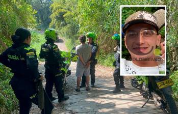 A Andrés Felipe López Bedoya, alias Chester, lo capturaron en un camino de la vereda La Aguacatala, de Caldas, en medio de un proceso por tres homicidios, entre otros delitos a nombre de la banda La Inmaculada. FOTOS: CORTESÍA