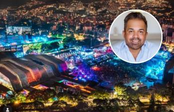 El médico británico Ajay Bhathagar, de 51 años, murió en un hospital de Medellín, producto de complicaciones que sufrió dentro de la Unidad Deportiva Atanasio Girardot, donde se realizaba el festival de música electrónica EDC. FOTOS: INSTAGRAM EDC COLOMBIA Y CORTESÍA
