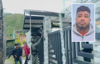 Dúber Aicardo David Zapata, alias Dúber, tenía una lujosa finca en el municipio de Cañasgordas, Occidente antioqueño. Hasta allí llegaron las autoridades para capturarlo. FOTOS: CORTESÍA POLICÍA METROPOLITANA