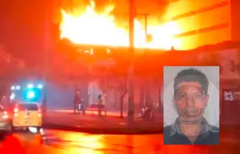 A Francisco Javier López Atehortúa, de 65 años, lo asesinaron dentro de la maderera en el centro de Medellín el pasado 5 de marzo y el incendio, según las autoridades, se provocó para tapar el crimen. FOTOS: CORTESÍA