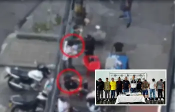 Las autoridades identificaron a quienes estarían detrás de las extorsiones en los alrededores de la Unidad Deportiva Atansio Girardot y el Centro de Eventos La Macarena. En total fueron 11 capturas y dos aprehensiones. FOTOS: CORTESÍA POLICÍA METROPOLITANA
