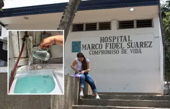 El menor, tras caer a una lavadora, fue trasladado al Hospital Marco Fidel Suárez, en su sede pediátrica en el barrio Niquía, donde falleció. FOTOS: RÓBINSON SÁENZ Y MAURICIO PALACIO