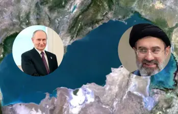 El mar Caspio, rodeado por Rusia, Irán, Kazajistán, Turkmenistán y Azerbaiyán, ganó importancia estratégica por su papel en las rutas comerciales y militares entre Moscú y Teherán. FOTO: Getty Images, Gobierno de Irán. 