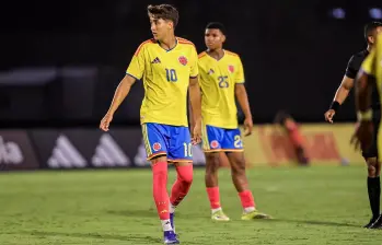 Samuel Martínez, número 10 de la Selección Colombia que disputará la final del Sudamericano Sub-17. FOTO FCF