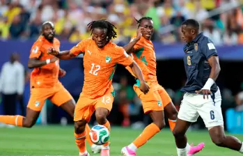 Ausente este sábado contra Alemania por el rechazo de su visado canadiense, el atacante Elye Wahi pone su mirada en el cierre de la fase de grupos, cuando Costa de Marfil enfrente a Curazao el 25 de junio. FOTO AFP